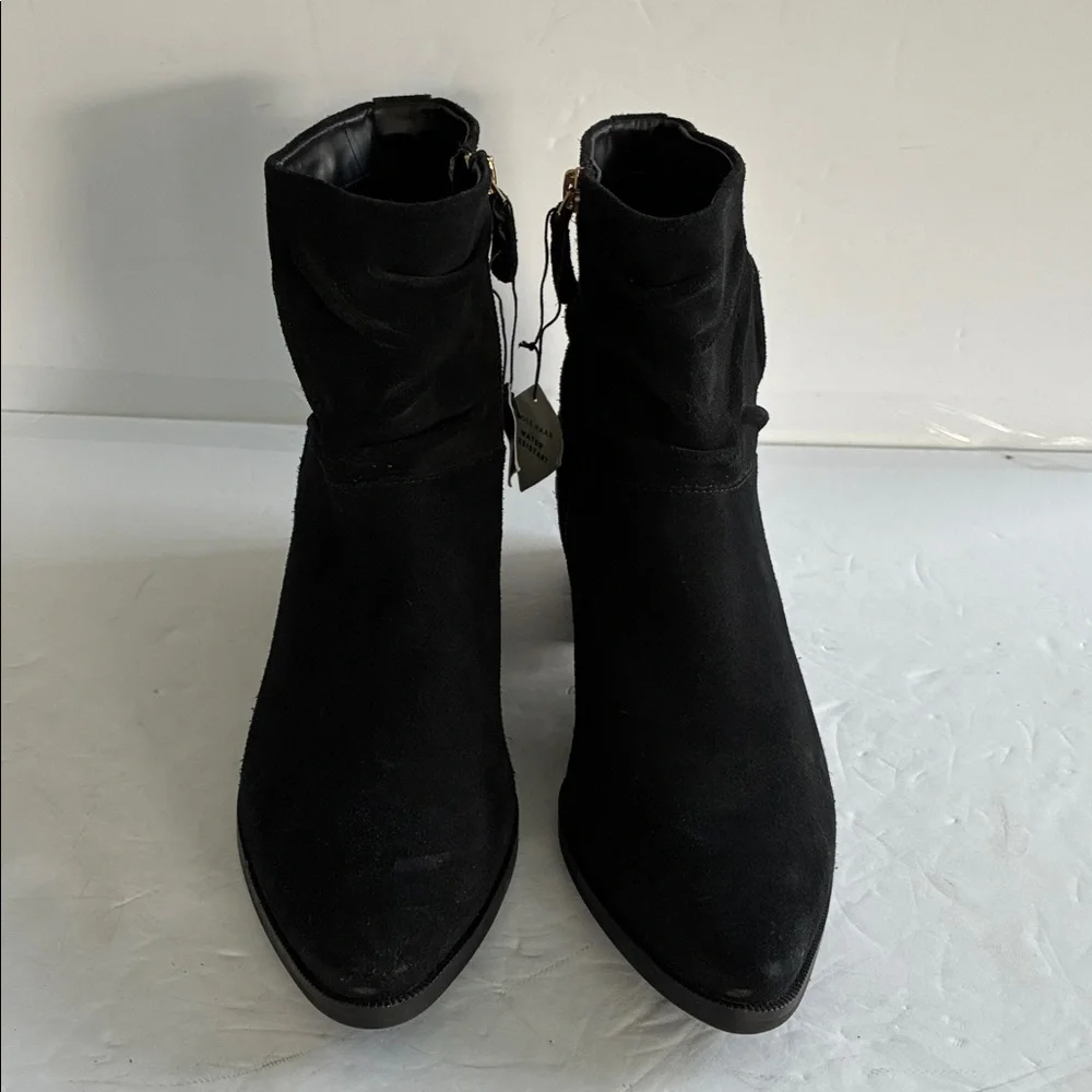 COLE HAAN Women's Maple Water Resistant Bootie Ankle Boot Black Suede Size 9 NWT - Picture 5 of 8